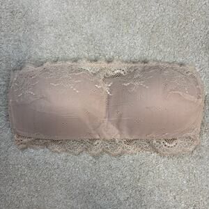 Spanx Women's Undie-Tectable Better Bandeau Bra Lace Nude/Tan Size S